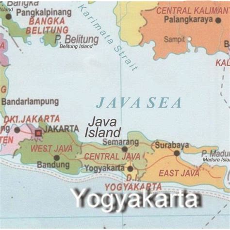 Image result for Map of Java Island Indonesia