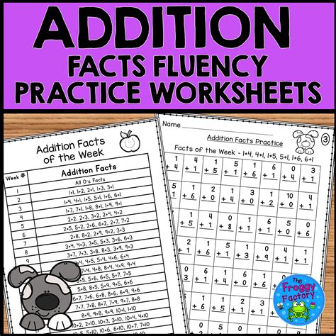 Image result for First Grade Fun Math Worksheets Addition Fluency