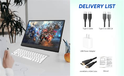 XAVION 15.6" FHD Portable Foldable Monitor | Portable IPS Display ...