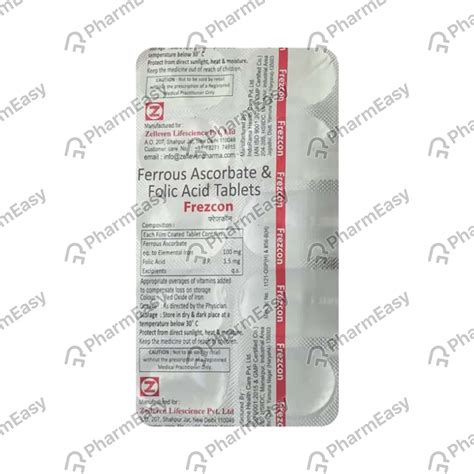 Frezcon Strip Of 10 Tablets: Uses, Side Effects, Price & Dosage | PharmEasy