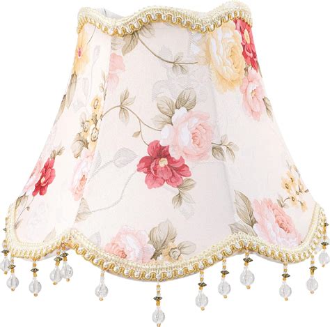 GANAZONO Vintage Lamp Shade Vintage E27 Fabric Lamp Shade Royal Scallop ...