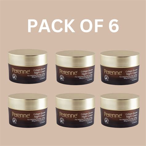 Pack Of 6 Collagen Booster Night Cream (50gm x 6) – Perenne Cosmetics