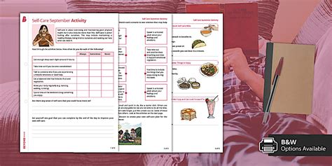 Self-Care Wellbeing Activity Sheet (teacher made) - Twinkl