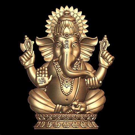 Lord Ganesha Ji 3D Model | CAD File