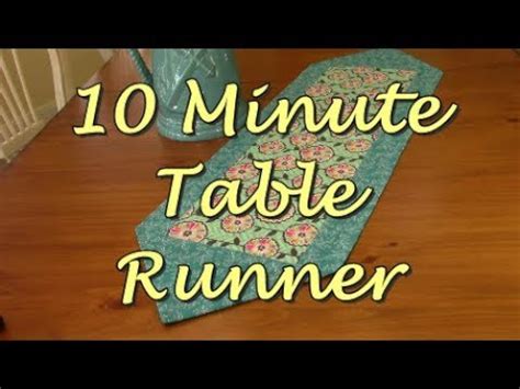 Sewing a Table Runner YouTube 的图像结果