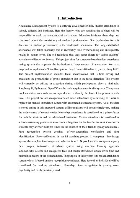 Project Report P2-attendance - 1. Introduction Attendance Management ...