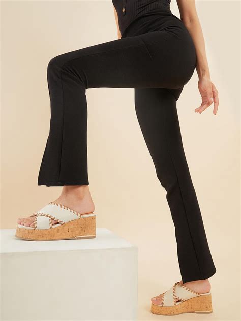 Clarisse Leather Wedge – Peach Flores