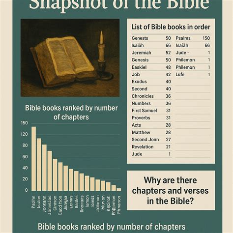 Snapshot of the Bible: Book Order, Chapters, and Verses