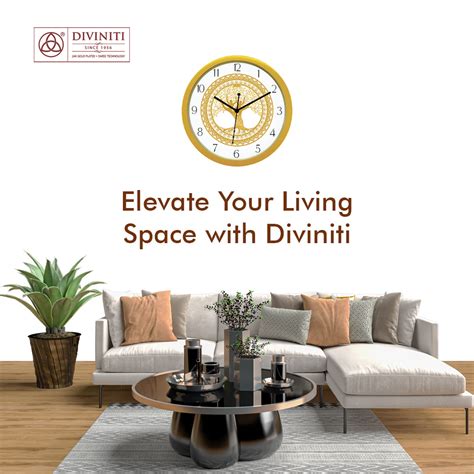 Timeless Elegance: Elevate Your Living Room with a Gold-Plated Wall Cl ...