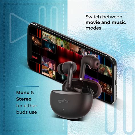 pTron Basspods P481, 60Hrs Playtime, Deep Bass, ENC Stereo Calls Bluet ...