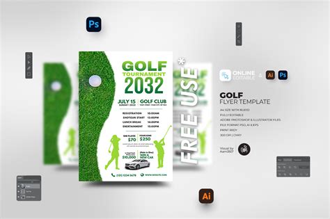Golf Tournament Flyer Template 的图像结果
