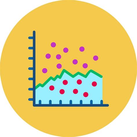 Scatter graph flat illustration | Premium Vector