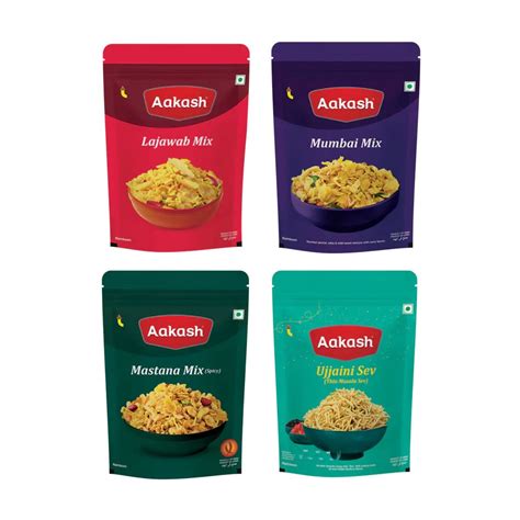 AAKASH Special Mixture & Sev Combo - 350gm Each | Ujjaini Sev, Mumbai ...