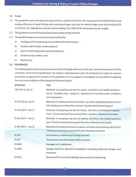 GUIDELINES FOR TESTING & RATING OF LIQUID-CHILLING PACKAGES