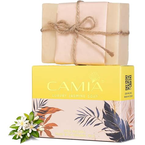 Buy CAMIA - 100% Organic & Handmade Jasmine Soap For Bath | Free from ...