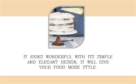 Buy Kraftyhome Wooden Single Tier Dessert Stand | Marble and Wood Cake ...