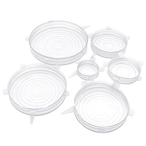 GLUN® Reusable Stretchable Silicone Lids, 6 Different Size (6cm to 21cm ...