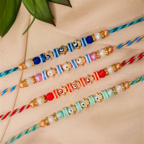 Send Designer Hamsa Rakhi for Brother – Unique Rakhi Online – The Zappy Box