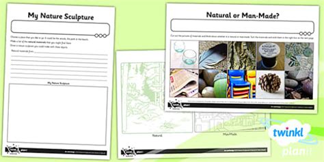 Art: Nature Sculptures KS1 Unit Home Learning Tasks