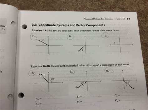 Solved Draw and label the x- and y-component vectors of the | Chegg.com