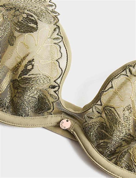 Buy Ianthe Embroidery Wired Plunge Bra (A-E) at Marks & Spencer