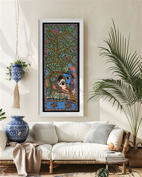 Madhubani Radha Krishna Mithila Art: Buy Madhubani Paintings & Art ...