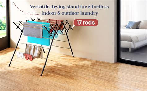 Kuber Industries Stainless Steel Cloth Stand for Drying Clothes ...