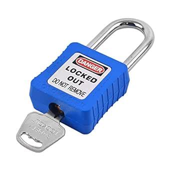 Safety Lockout Padlock Keyed Different - LM-ULPP-RS-KD-B : Amazon.in ...