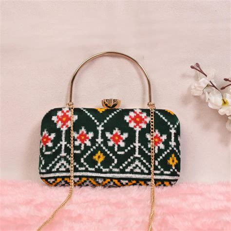 Double Ikat Patola Clutch – My Store