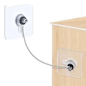 Furniture Anchors for Baby Proofing, 2023 Upgraded No Drill Furniture ...