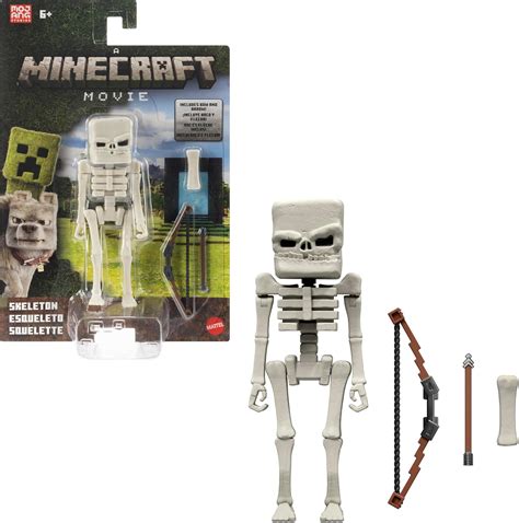 Buy Mattel Minecraft Skeleton, Action Figure and Accessories Set ...