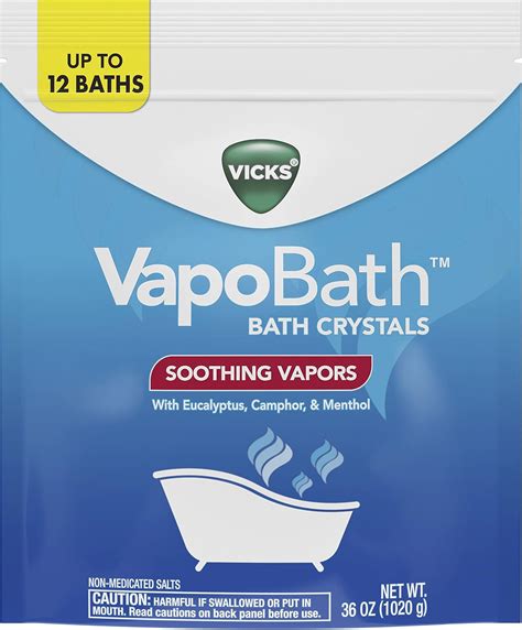 Amazon.com: Vicks VapoBath, Bath Salts, Bath Bomb, Non-Medicated Bath ...