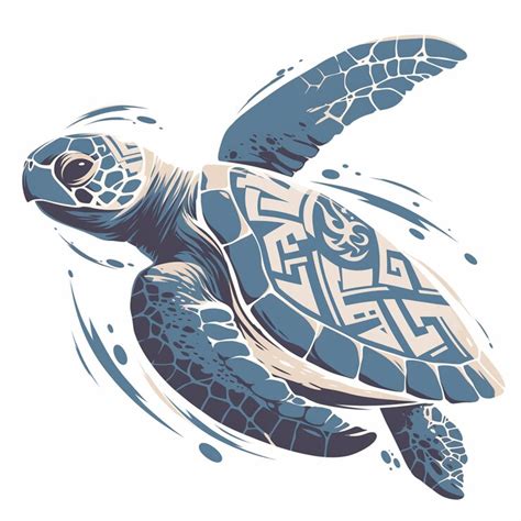 Indonesian sea turtle patterns with natural elements | Premium AI ...