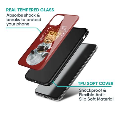 Astronaut Bear Samsung Galaxy S25 Ultra 5G Glass Back Cover - Flat 35% ...
