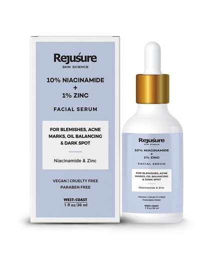 Rejusure Niacinamide 10% + Zinc 1% Face Serum 30ml Online - Maccaron
