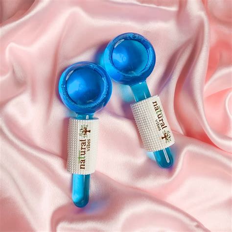 Buy NATURAL VIBES ICE GLOBES FACIAL TOOL WITH FREE FACE SERUM & FACE ...