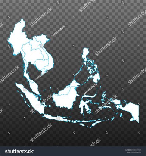 Map Southeast Asia Vector Illustration On Stock Vector (Royalty Free) 1139695967 | Shutterstock