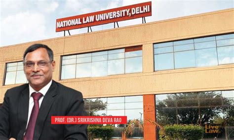 [Breaking] NLU-O VC Prof. (Dr.) Srikrishna Deva Rao To Be Appointed As ...