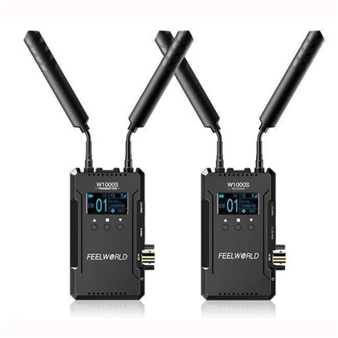 FEELWORLD W1000S Wireless Video Transmission System Dual HDMI/SDI Ports ...