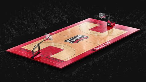 Basketball Full Court Template Mockup – Sports Templates