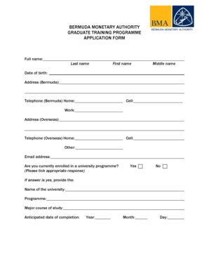 Bma Application Form Pdf Download - Fill Online, Printable, Fillable ...