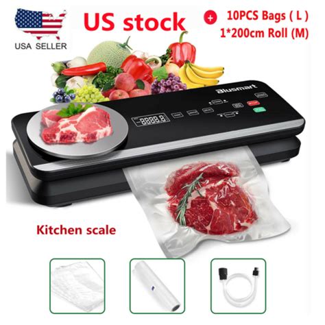 Buy Automatic LCD Food Vacuum Sealer with Digital Scale Stainless Steel ...