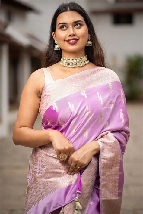 Lynnie Mashru Banarasi Silk Saree - I Love Sarees