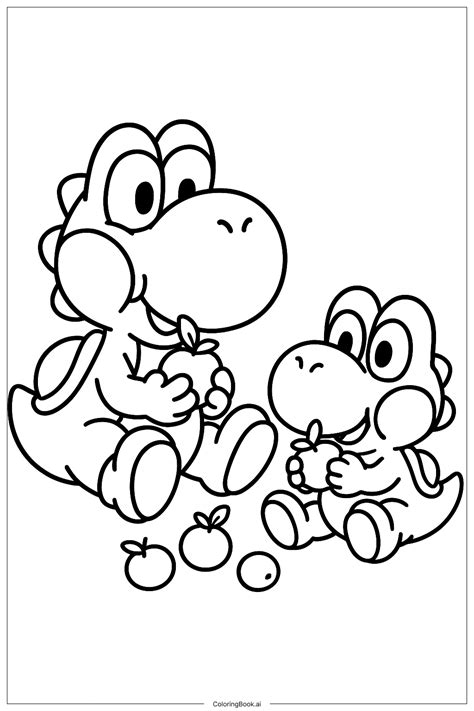 Island Yoshi Ds Part Coloring Pages Yoshis Sketch Coloring Page
