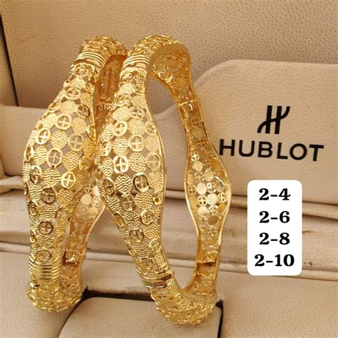 Jewels Kafe Gold Plated Bangle Set (Pack of 2)