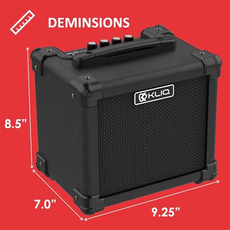 Buy KLIQ Sonus Dual-Powered Mini Electric Guitar Amp with 5-inch (10W ...