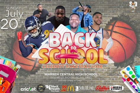 9th Annual Back to School Drive/ Celebrity Basketball Game, Warren ...