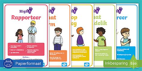 Hoe Om Boelies te Hanteer Plakkate (teacher made) - Twinkl