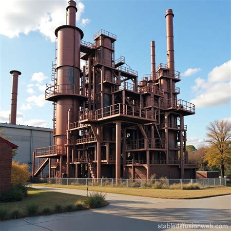 Factory Waste as Public Art | Stable Diffusion Online