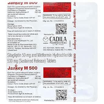 Jankey M 500 - Strip of 15 Tablets : Amazon.in: Health & Personal Care